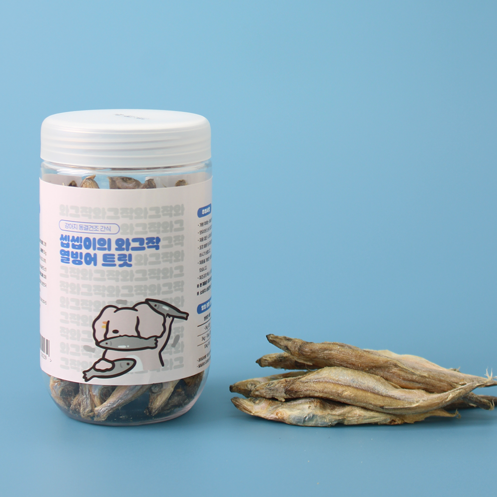 페네핏 강아지 동결건조 트릿 훈련 칭찬 저칼로리 간식 열빙어, 50g, 1개 - 상세 이미지 5
