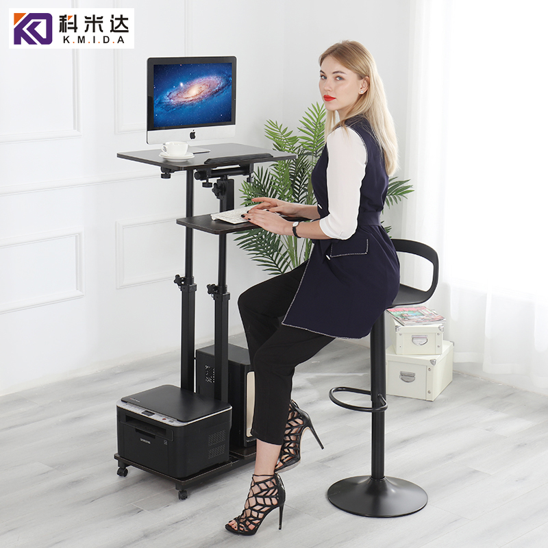 병원 컴퓨터 거치대 노트북 지지대 이동형 모니터 랙 F 타입 - 상세 이미지 3