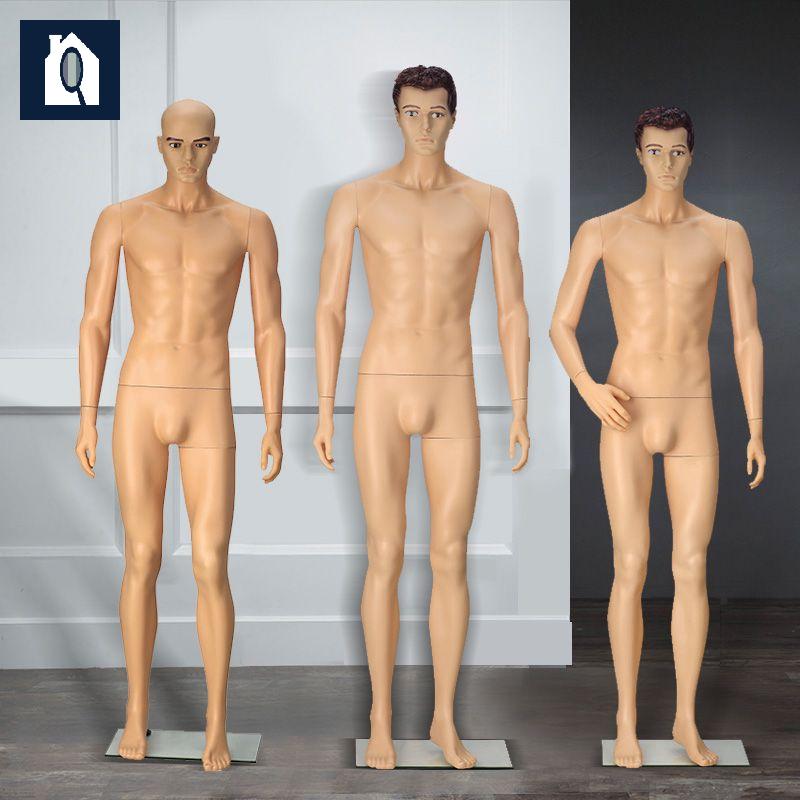 남성 옷가게 전신 인형 살색 소방마네킹 - 상품 이미지