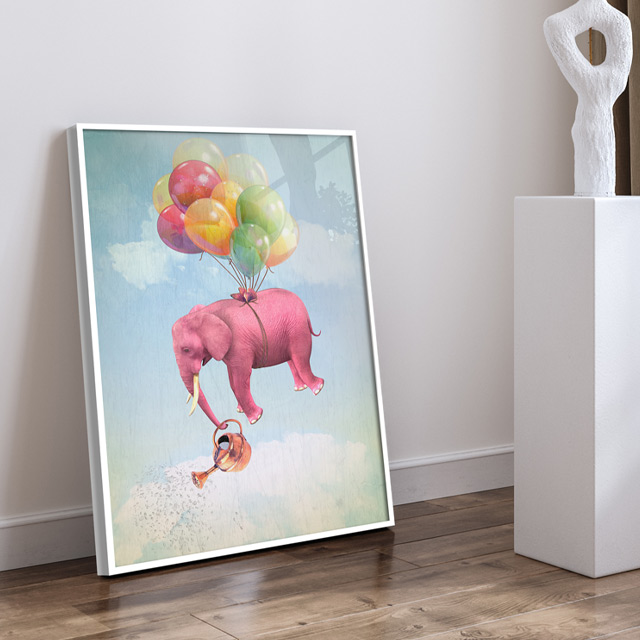아트픽 풍선 코끼리 그림 캔버스 대형 애정운 침실 현관 풍수인테리어 액자 집들이선물 - 상품 이미지