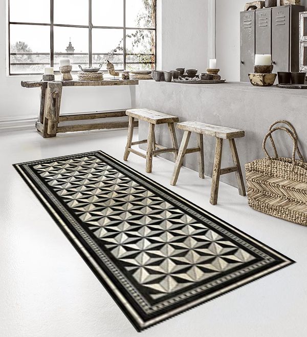 베이자플로우 PVC 러그 - 락스타 실버 120 x 195 cm