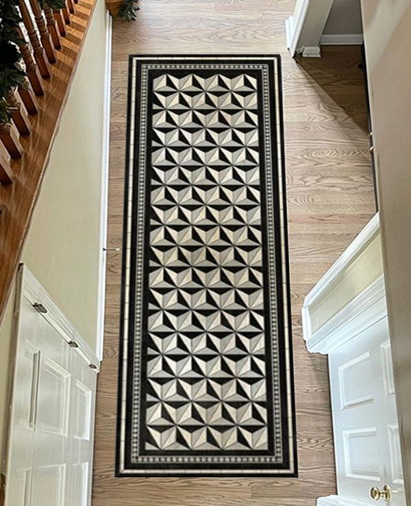 베이자플로우 PVC 러그 - 락스타 실버 140 x 220 cm