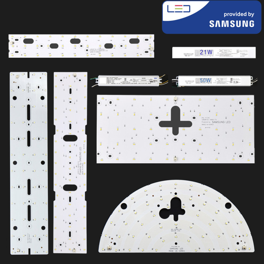 LED 등 전등 교체 거실등 조명 방 LED 방등 주방 삼성 자석 사각 40x17 25W 사진 2