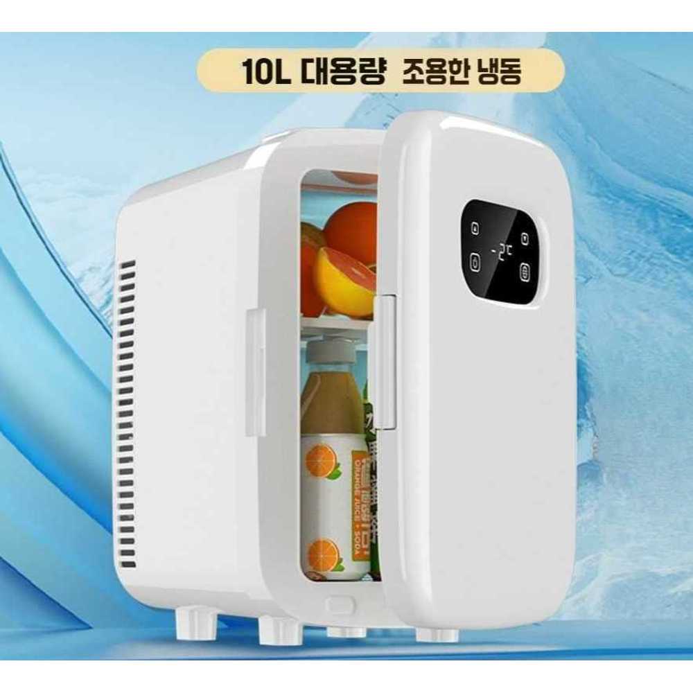 미니 냉장고 냉동고 기숙사 화장품 소형 스킨케어 10L 레트로 화이트 - 상세 이미지 3
