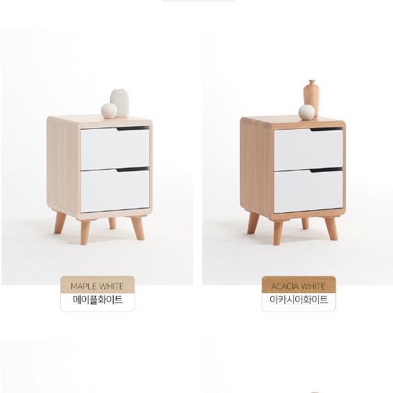 고급 소형 협탁 서랍장 안방 협탁 화이트 작은 협탁 서랍 - 상세 이미지 4