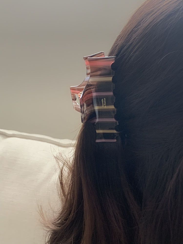 Barrette La France, 멜츠 헤어클로 - 반묶음 올림머리 하트 집게핀 - 상세 이미지 2