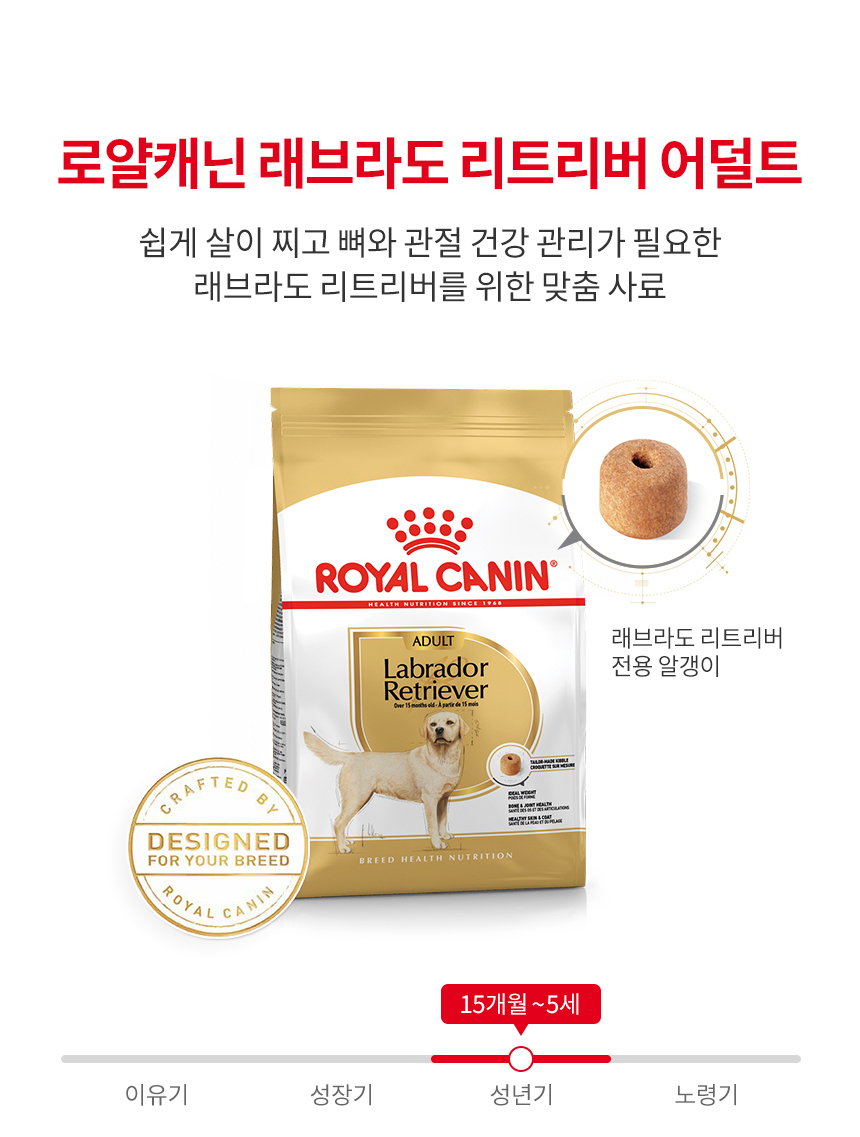 로얄캐닌 독 라브라도 리트리버 어덜트, 3kg, 1개 - 상세 이미지 3