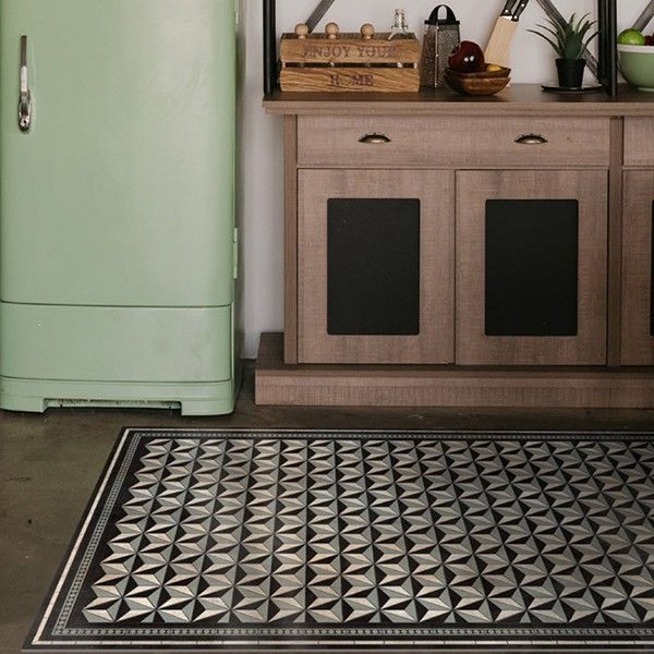 베이자플로우 PVC 러그 - 락스타 실버 140 x 220 cm