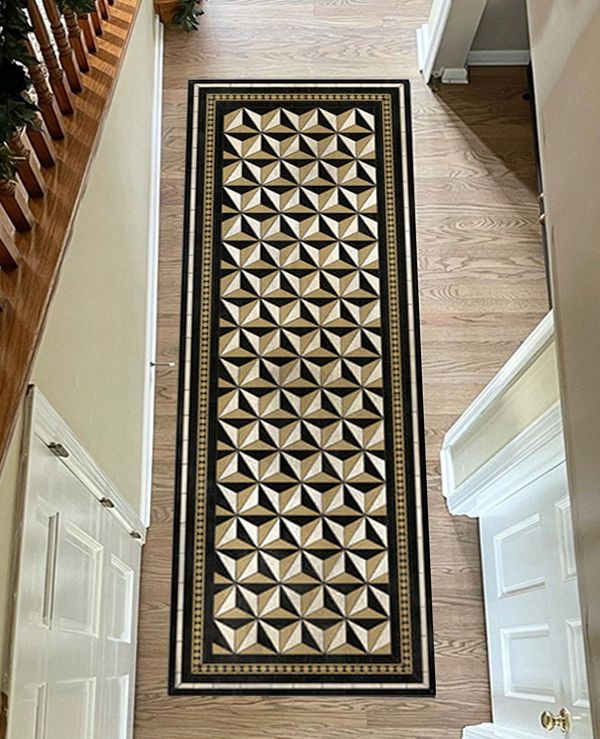 베이자플로우 PVC 러그 - 락스타 골드 140 x 220 cm