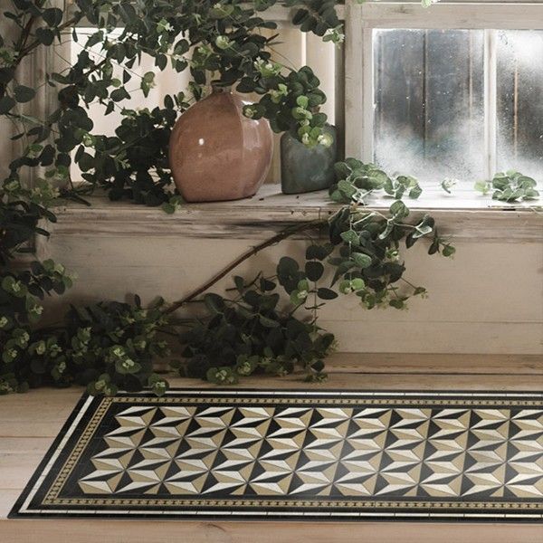 베이자플로우 PVC 러그 - 락스타 골드 140 x 220 cm