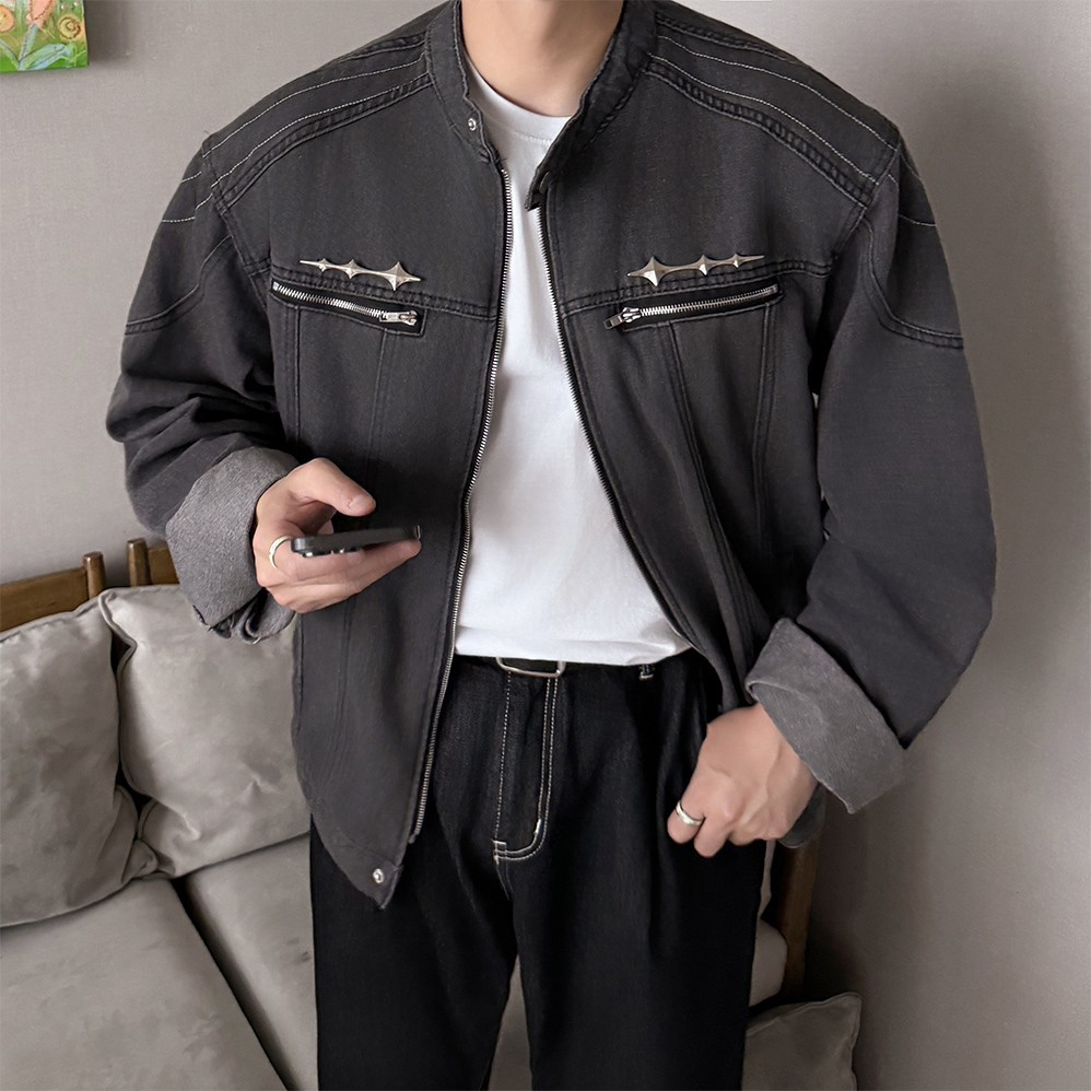 남자청자켓 흑청자켓 - 상세 이미지 3