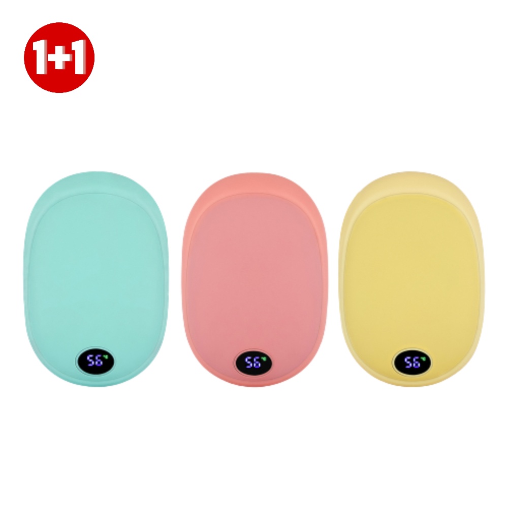 충전식 손난로 손날로 보조배터리 대용량 전자 전기 핫팩 휴대용 10000mAh 1+1