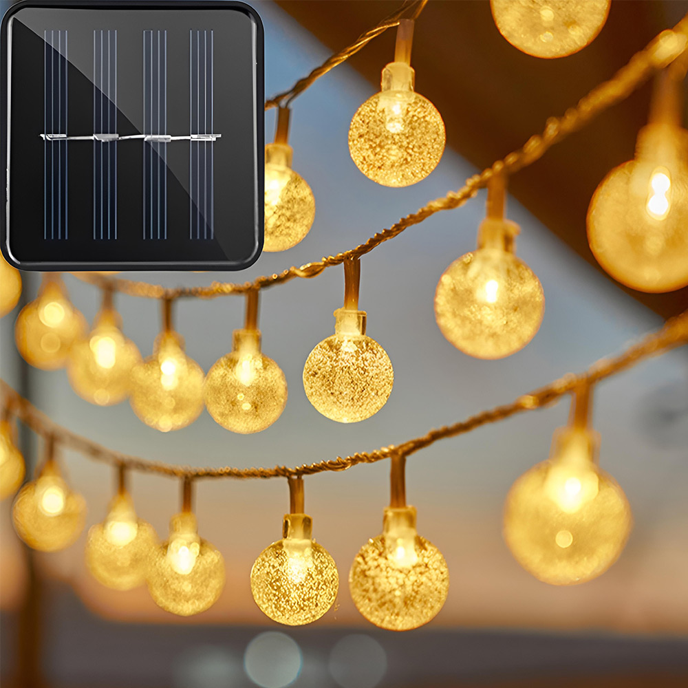 고란 태양광정원등 가로등 전등 트리전구 야외조명등 태양열조명 수목 문주등 5M 20LED