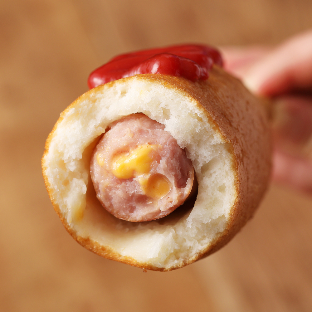 싱글팩토리 육즙팡팡 찹쌀치즈 빅핫도그 130g x 6개 어린이간식 치즈소시지 핫도그 - 상세 이미지 5