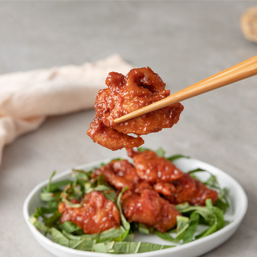 푸딩팩토리 매콤 불닭 400g 닭갈비 베스트메뉴 안주 반찬 야식 매콤한음식 핫불닭 - 메인 이미지