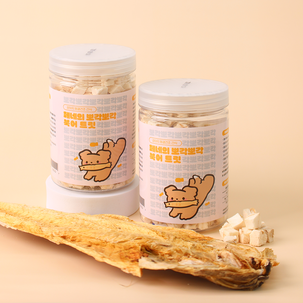 페네핏 강아지 동결건조 트릿 훈련 칭찬 저칼로리 간식 북어, 50g, 1개 - 상세 이미지 3
