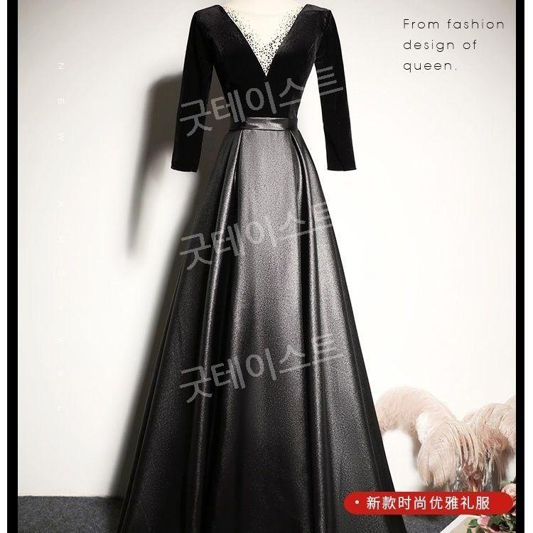 바이올린 연주복 피아노 연주회 성악 합창복 시상식 검은색 XS 이미지 6