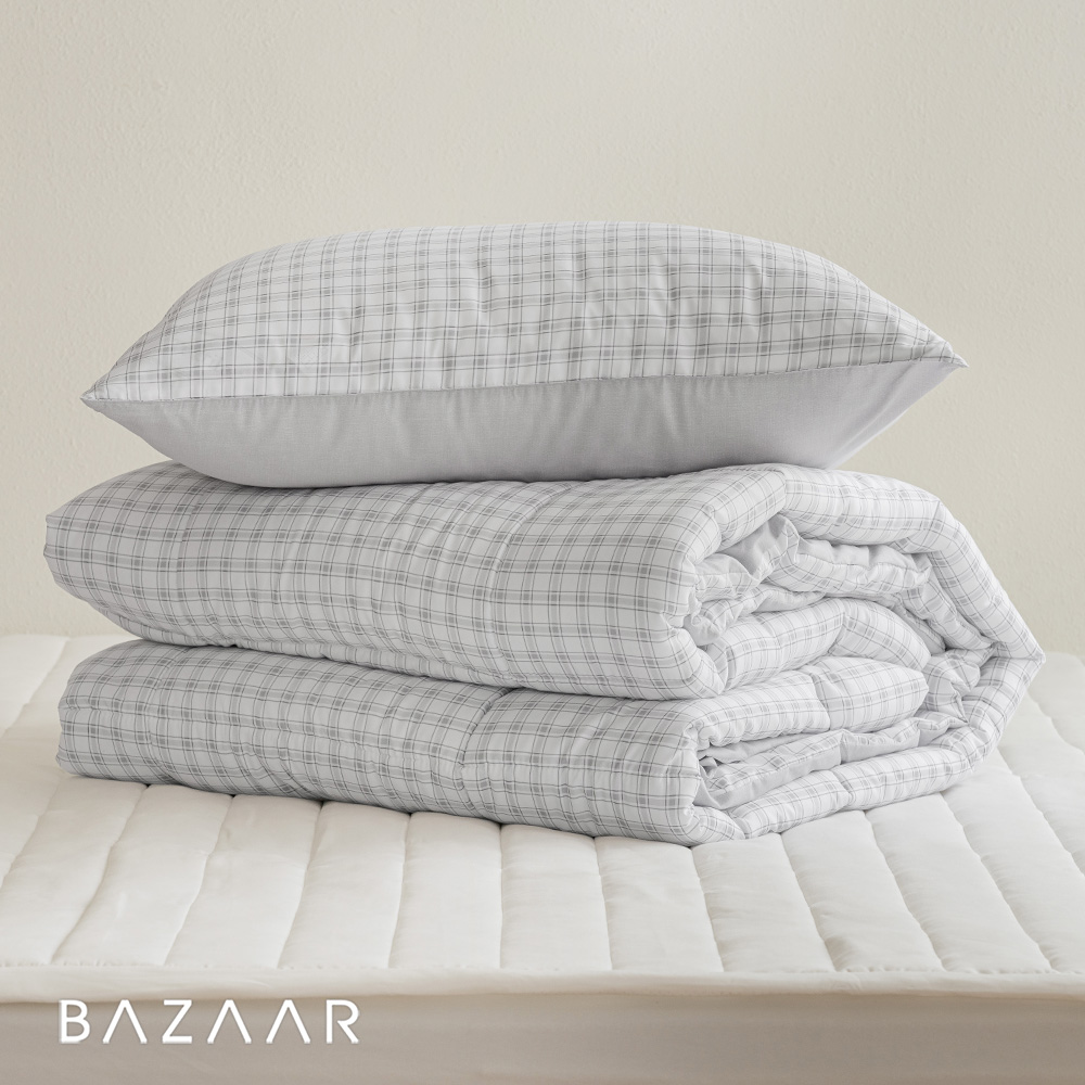 NEW 모노체크 먼지없는 사계절 차렵이불 패드세트 SS