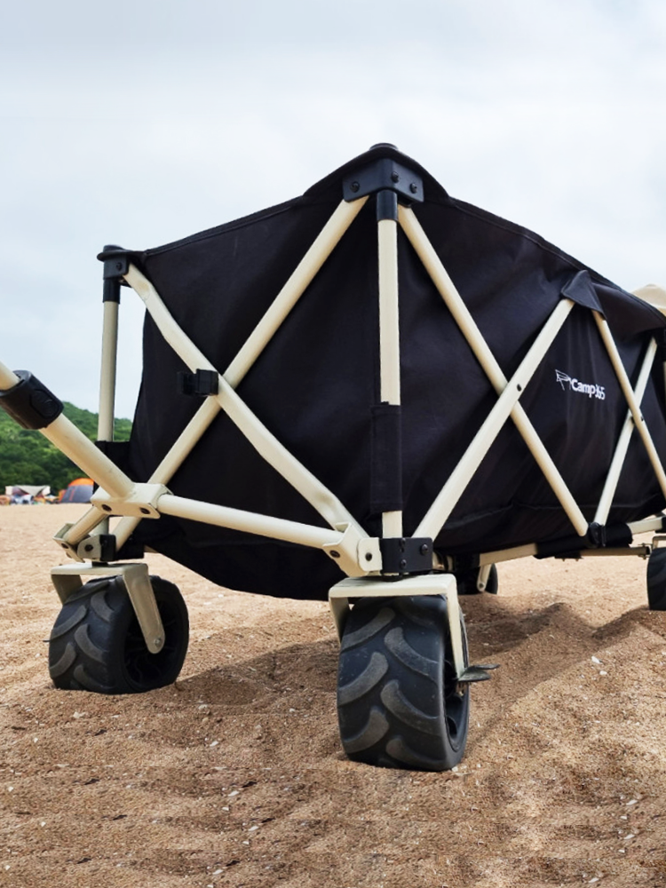 파파웨건 스포츠 울트라 내하중160KG 광폭바퀴 뒷문개방 브레이크 오프로드 낚시웨건 카트