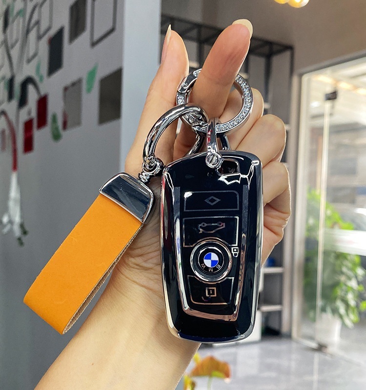 특이한 BMW 광택 자동차 키 케이스 키링 - 상품 이미지