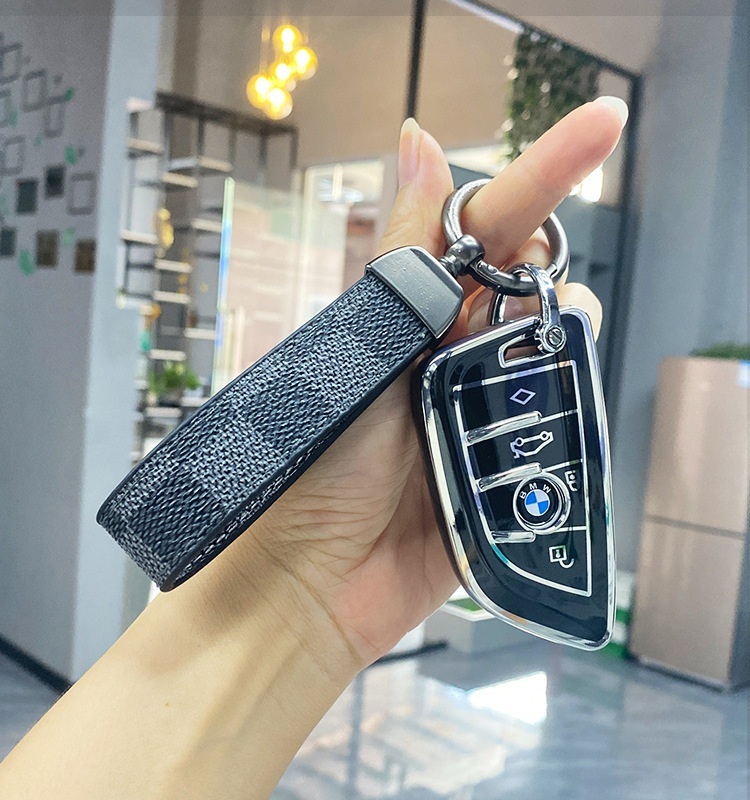 특이한 BMW 광택 자동차 키 케이스 키링 - 상세 이미지 3