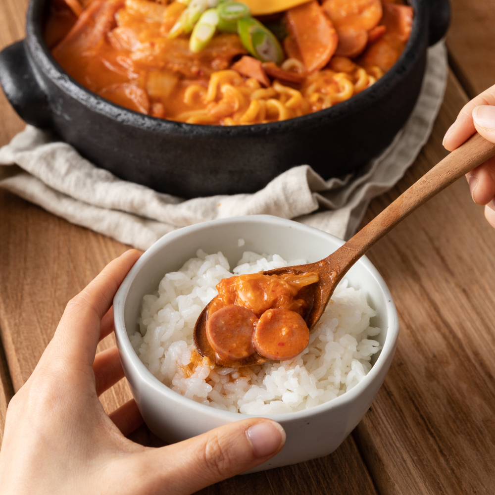 [푸딩팩토리] 전골 부대찌개 410g x 2개 캠핑국물요리 부찌 국물안주 식사대용 한끼요리 햄폭탄 - 상세 이미지 5