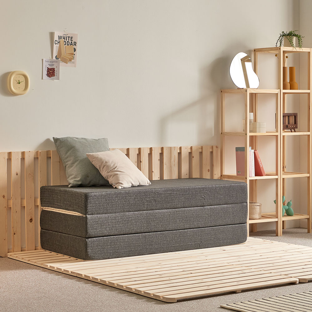 스테이 3단 허리에 좋은 15cm 두꺼운 바닥형 접이식매트리스 S