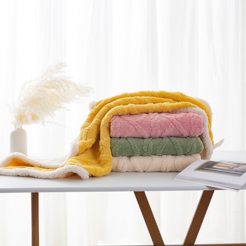 두꺼운 양털 무릎담요 70X100 겨울 캠핑 망토 담요