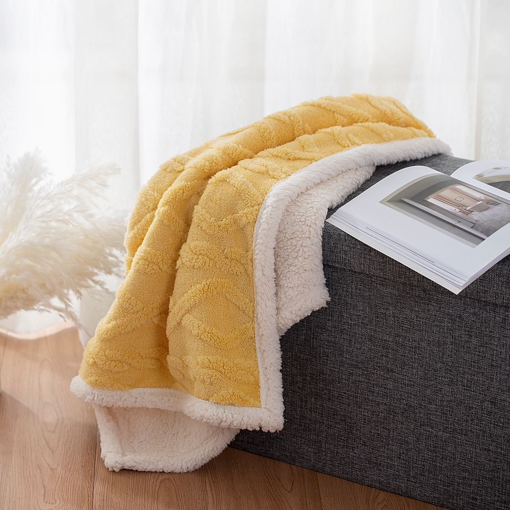 두꺼운 양털 무릎담요 100X150 겨울 캠핑 망토 담요