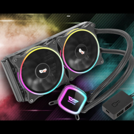 BLC 협력사 인텔/AMD호환 RGB CPU 수냉쿨러(120MM) PC 칠러 하이엔드 컴퓨터 유니트 펜