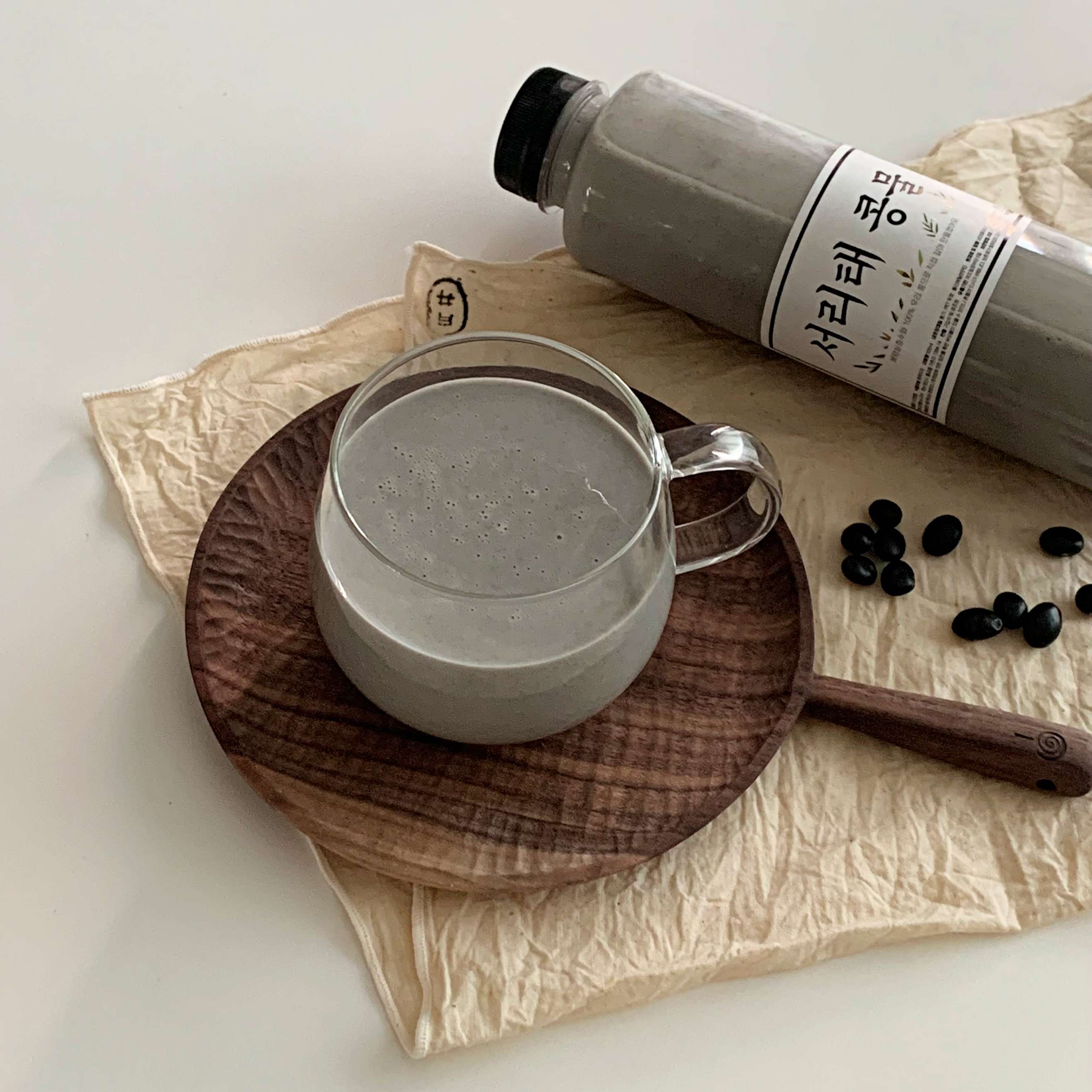 [경주더두부]수제 서리태콩물 500ml 국산 콩 무첨가 무가당 콩국수 콩국 두유