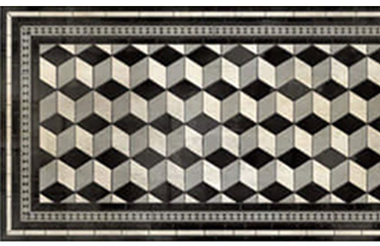 베이자플로우 PVC 러그 - 바우하우스 실버 140 x 220 cm