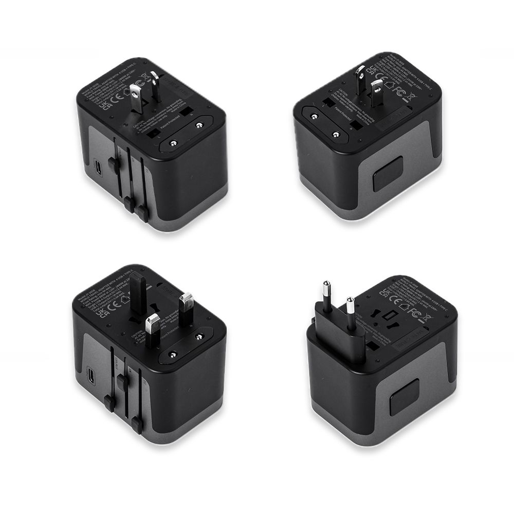 [150여개국 이상!] 알파플랜 28W 초고속 해외 여행용 멀티어댑터 USB C타입 플러그 30cm, 화이트, 1개 - 상세 이미지 3