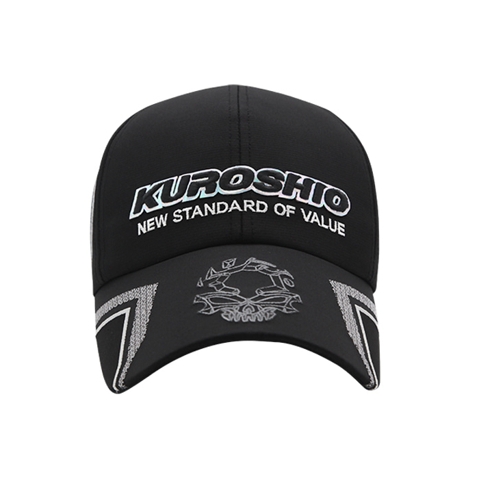 쿠로시오 VZ888-RD BK 3레이어 모자 낚시 블랙 레드 발수 방수 볼캡 - 상세 이미지 4