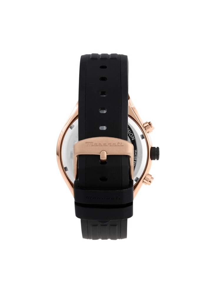 [Italian Design] 마세라티 남자 TRAGUARDO 고무 클래식 손목 패션 방수 야광시계 내추럴블랙 - 상세 이미지 4