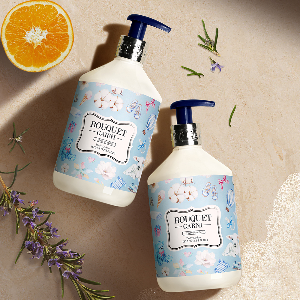 [2개] 부케가르니 바디로션 520ml 향기좋은 보습제 화이트머스크 향 8종 교차가능