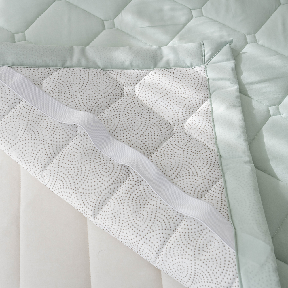 고정밴드침대패드 순면 무지 마리 심플 슈퍼싱글 퀸 킹 논슬립 침대패드