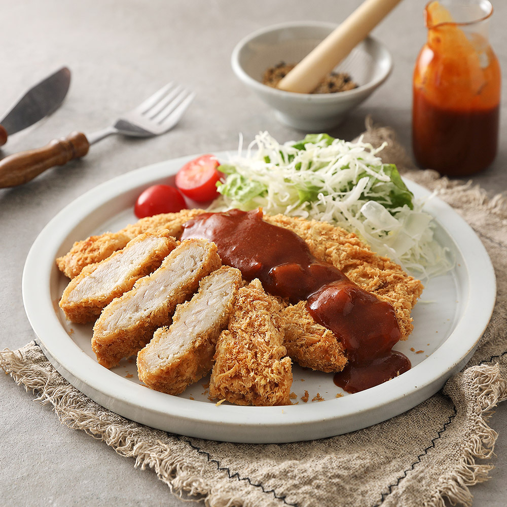 푸딩팩토리 육즙가득 돈까스 모음전  수제 통등심 돈까스, 520g, 1개 : 푸딩팩토리몰