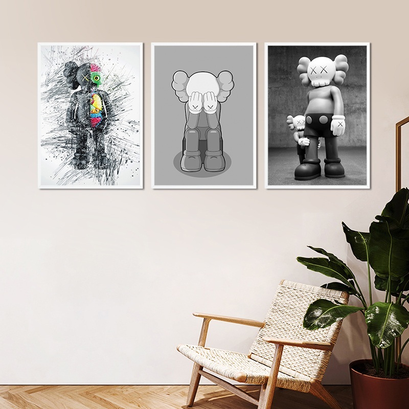 대형 kaws 카우스 인테리어 액자 포스터 - 상세 이미지 3