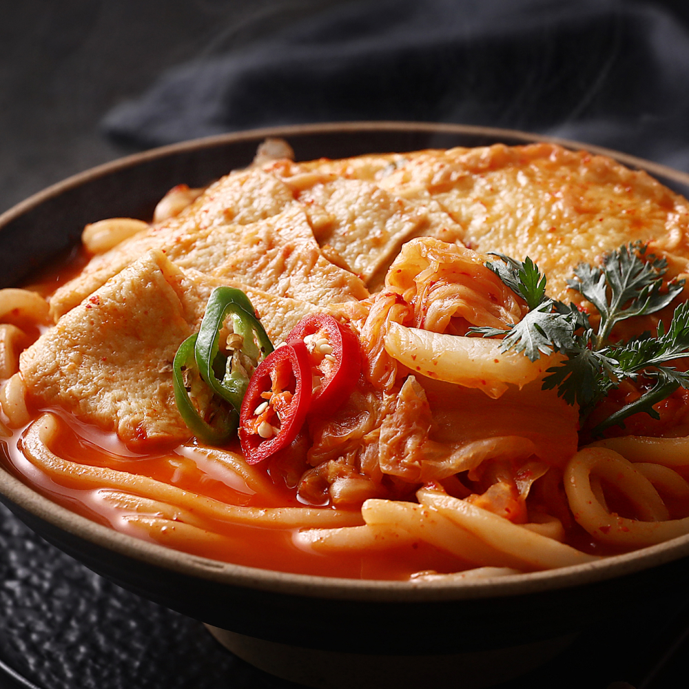 [푸딩팩토리] 김치어묵우동 770g 전골 밀키트 캠핑요리 술안주 - 상세 이미지 5