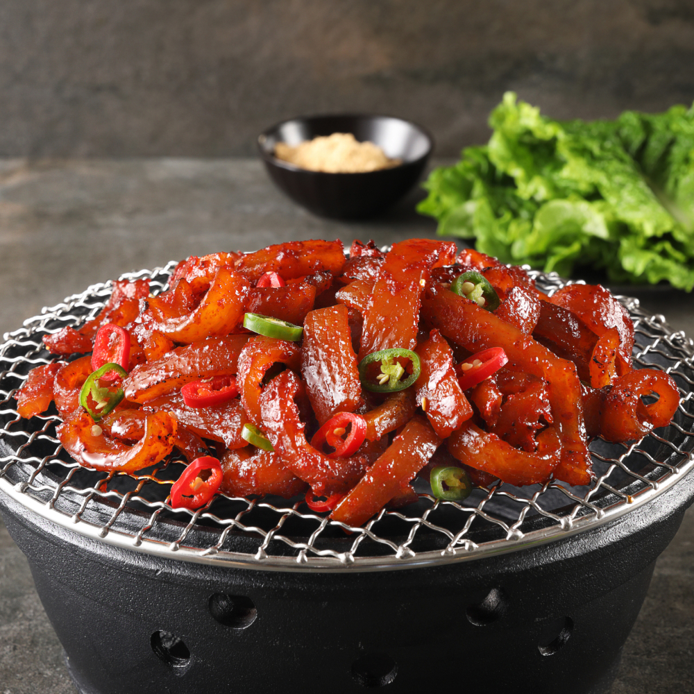 싱글팩토리 참숯 직화 돼지껍데기 200g 혼술안주 간편야식 전자렌지조리 야식 소주안주 - 상세 이미지 4