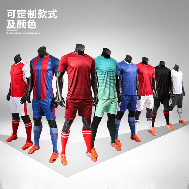운동복 축구복 마네킹 스포츠 의류 전시 디피 - 메인 이미지