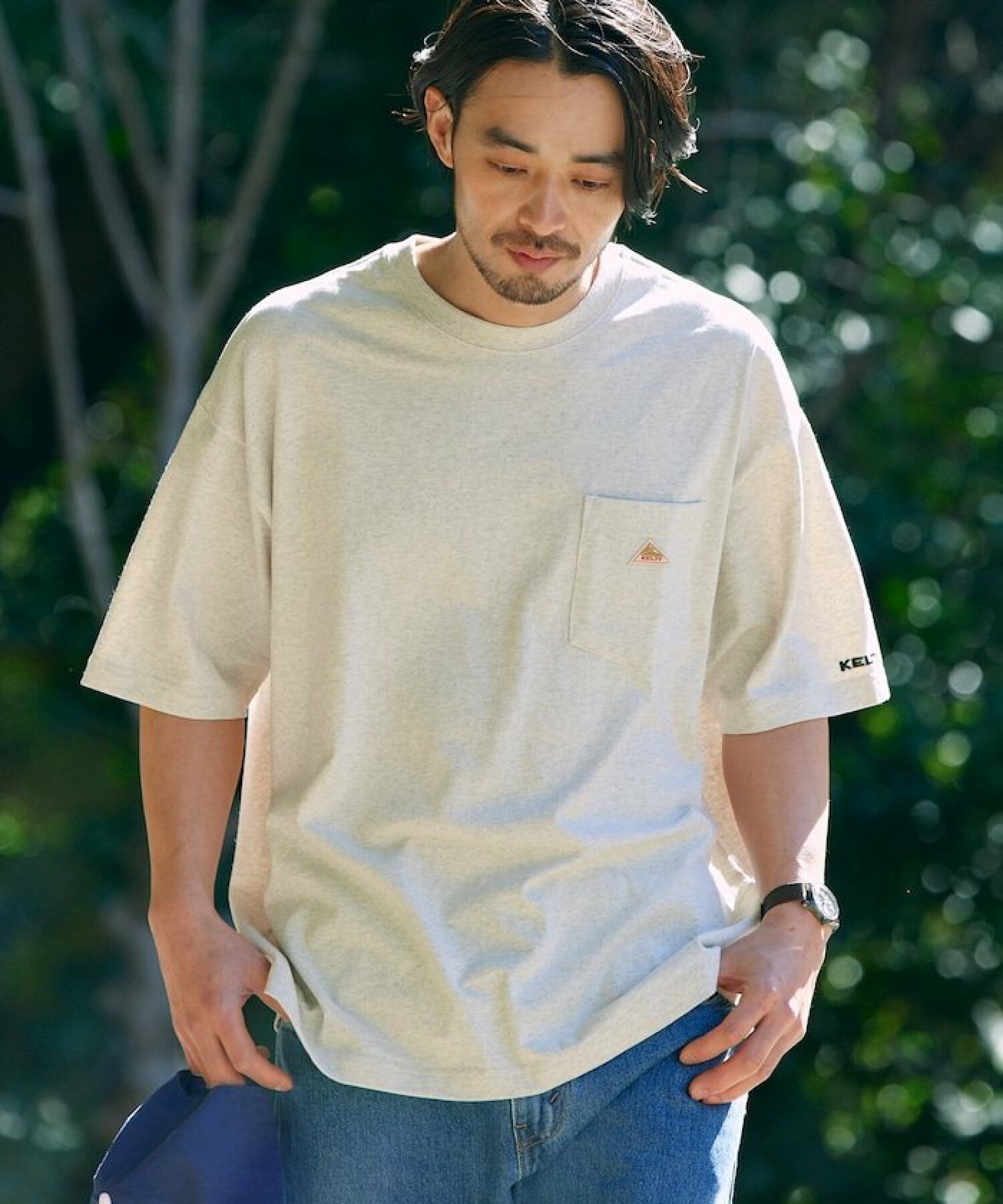 켈티 KELTY x 프릭스 스토어 빈티지 로고 크루넥 포켓 티셔츠 8컬러 - 상세 이미지 2