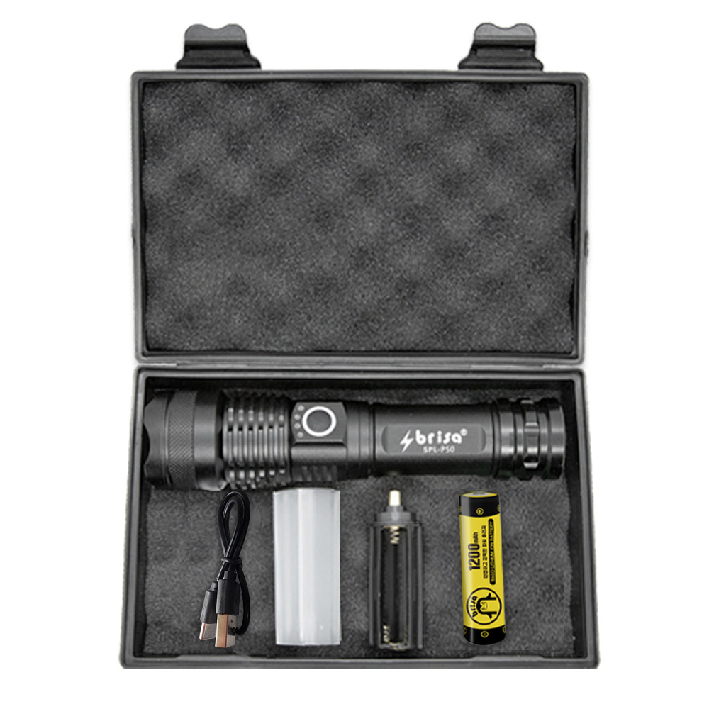 브리사 LED 후레쉬 랜턴 충전식 손전등 써치라이트 배터리세트 SPLPL50