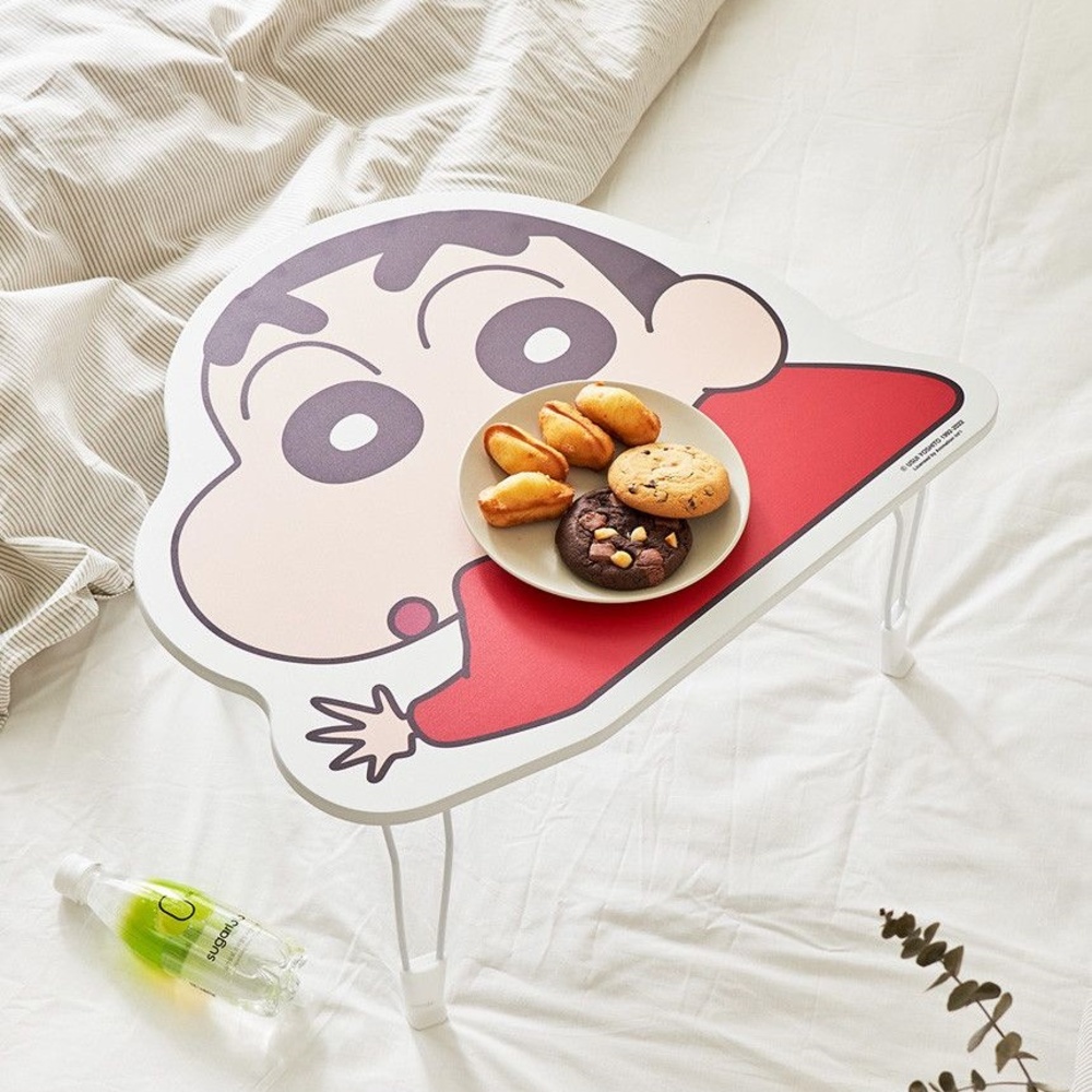 접이식 1인 좌식 밥상 귀여운 짱구 얼굴 캐릭터 예쁜 미니 접는 작은 상 1인용