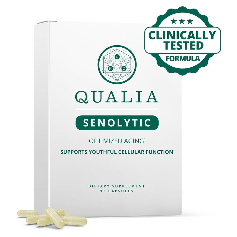 NEUROHACKER Qualia Senolytic 피세틴 퀘르세틴 12캡슐 뉴로해커 - 상품 이미지