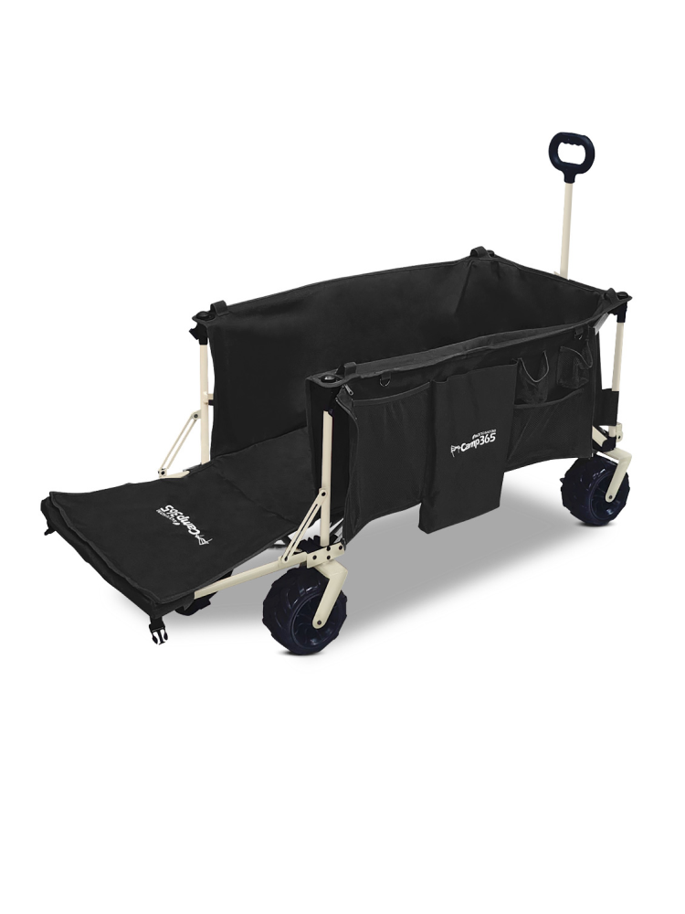 파파웨건 스포츠 울트라 내하중160KG 광폭바퀴 뒷문개방 브레이크 오프로드 낚시웨건 카트