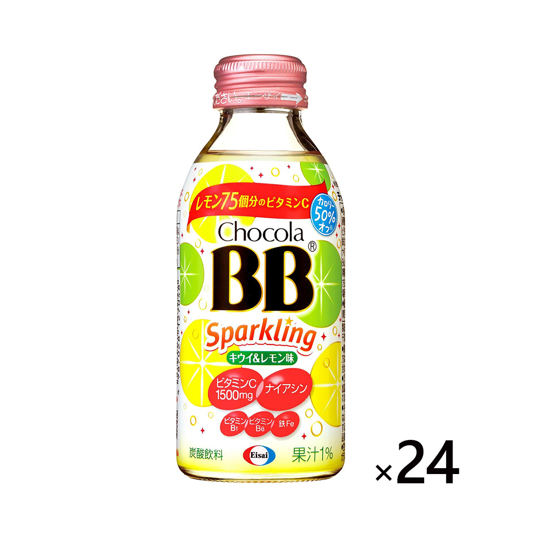 쇼콜라비비 스파클링 드링크 140ml 24개입 Chocola BB 일본직구 비타민C