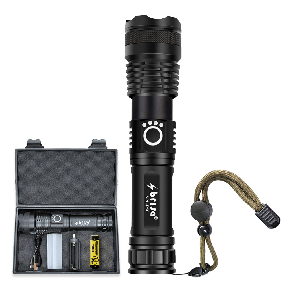 브리사 LED 후레쉬 랜턴 충전식 손전등 써치라이트 배터리세트 SPLPL50