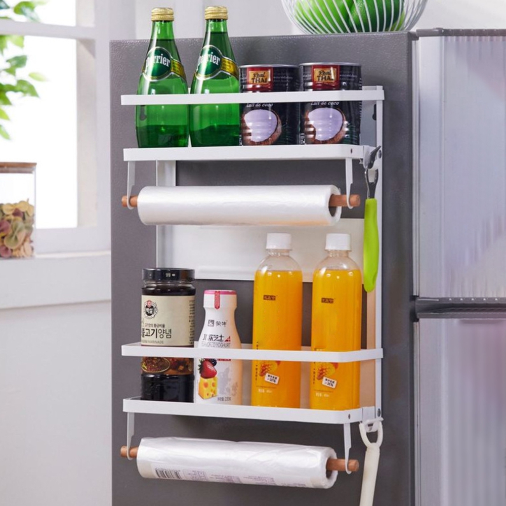 냉장고자석선반 자석키친타올걸이 양념통수납장 랩걸이